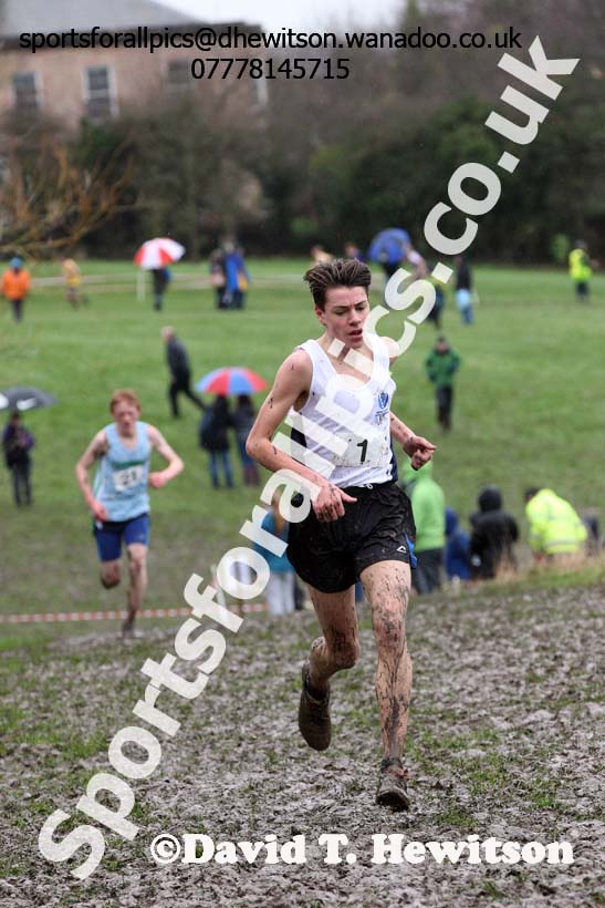 Intermediate boys Northern Inter Counties Schools Cross Country, Stockton. Photo: David T. Hewitson/Sports for All Pics